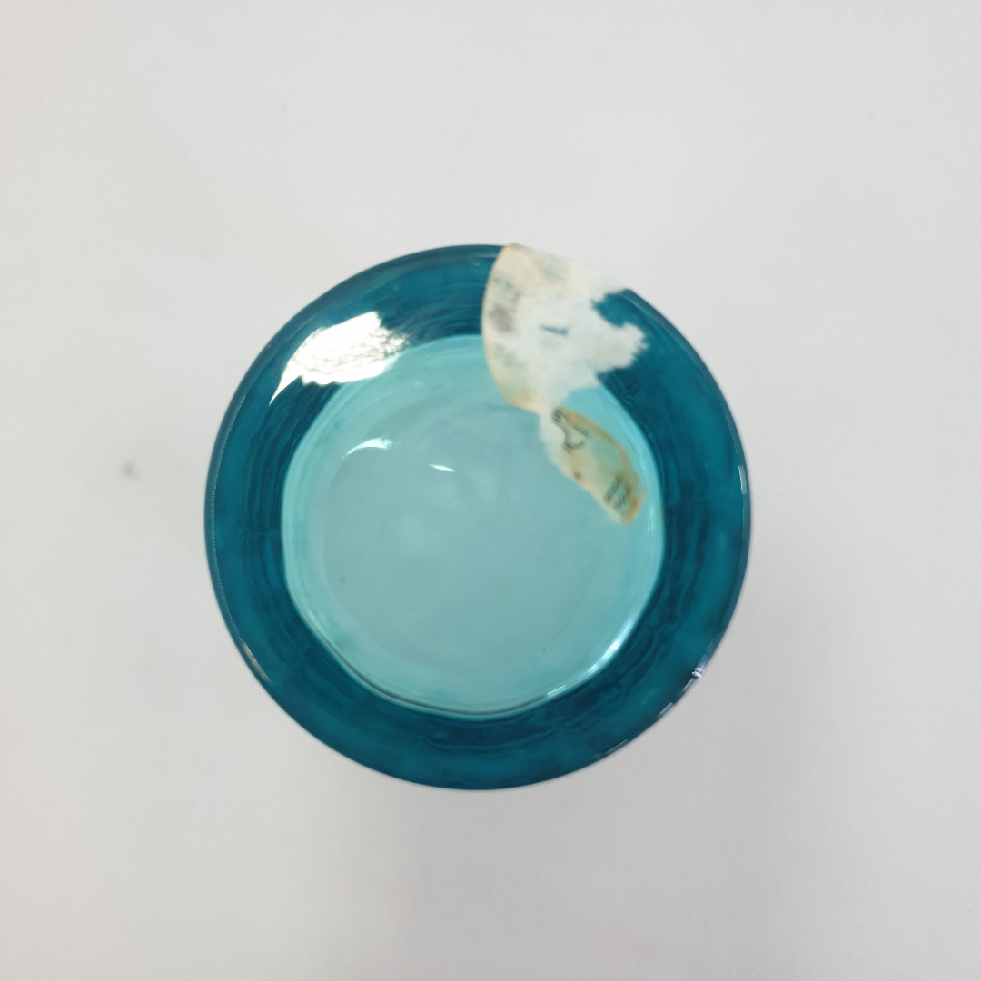Коллекционный Бокал Стакан из купоросного стекла (бирюзового цвета). Coca-Cola. Картинка 4
